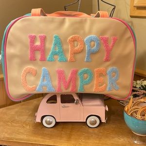 Jadelynn Brooke Chenille Letters Weekend Duffel Bag • NWT